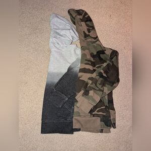 Wonder Nation Green and Gray Sweatshirts Stylish and Comfortable